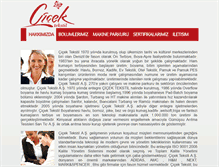 Tablet Screenshot of cicektekstil.com